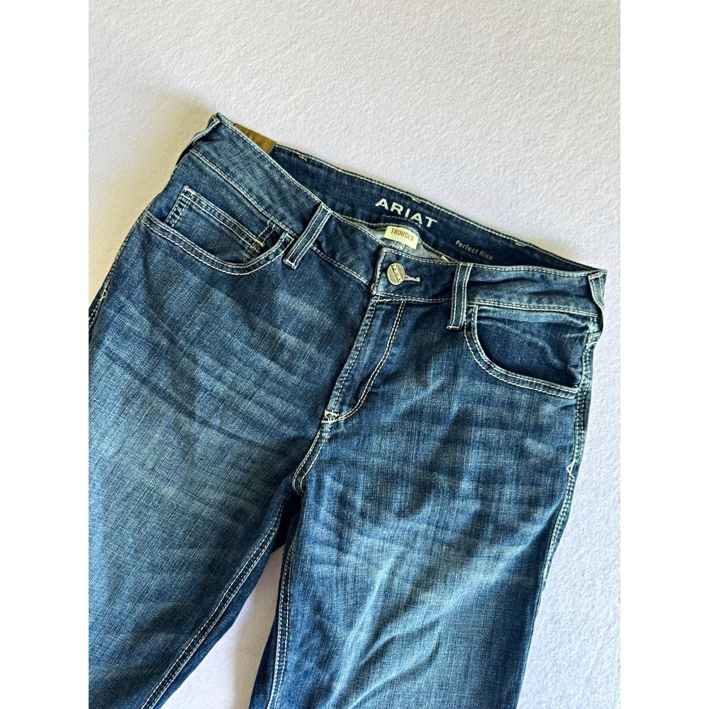 Ariat Aisha Perfect Rise Trouser Wide Leg Jeans Missouri Medium Wash Womens 32R